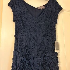 Gorgeous formal gown- never been worn! Beautiful navy color. Lined. Size 10